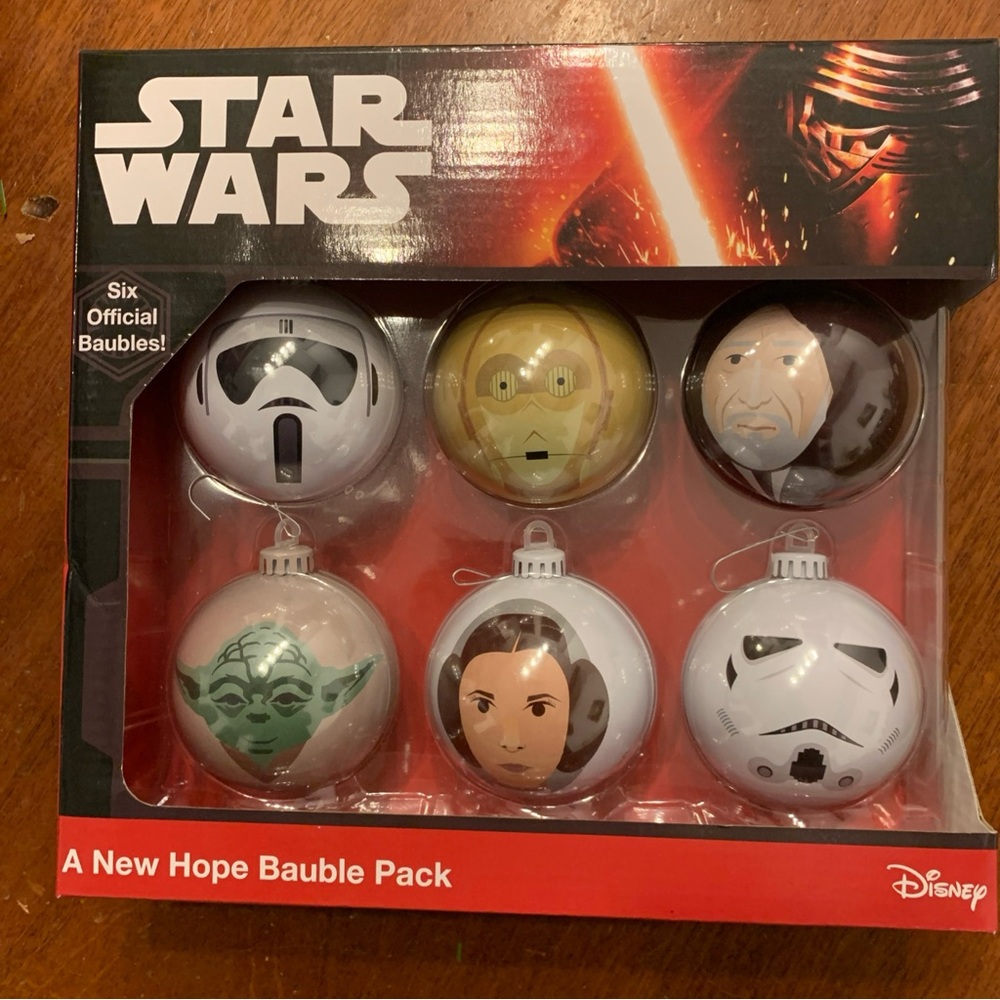Official Star Wars Numbskull Disney Christmas Tree 6 x Baubles Set